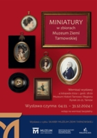 Plakat wystawy "Miniatury w zbiorach Muzeum Ziemi Tarnowskiej"